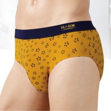 Paquete de 2 calzoncillos de fibra de moda para hombre ropa interior algodón transpirable suave triángulo pantalones