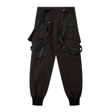 Estilo Funcional Ropa de Trabajo Pantalones Hombre Sueltos Multi Bolsillo Paracaidista Pantalones