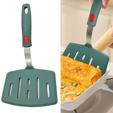 Núcleo de acero inoxidable espátula ancha cabezal de silicona para hornear para cocinar 27,5 cm