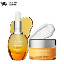 Pack de 2 Crema Reafirmante Luminosa y Aceite Facial - Hidratación Profunda para Todo Tipo de Piel
