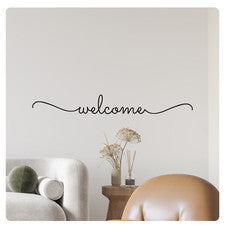 Calcomanía de pared inspiradora de bienvenida pegatina cita decoración de vinilo para el hogar