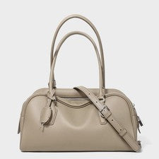 Bolso de Bolos Top Suave Cuero de Vaca Mango Largo, Bandolera Bolso de Hombro Bolso de Mano