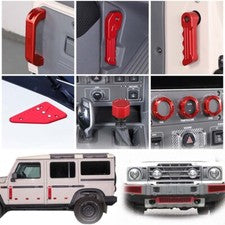 Red Alloy Exterior Interior Accessories Decor Trim For Ineos Grenadier 2022-2024