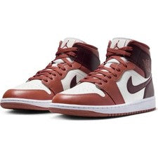 Nike Air Jordan 1 Mid Entrenadores Reino Unido Talla 9.5 44.5 BQ6472 200 'Dusty Peach' Unisex