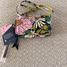 Bandolera Vera Bradley Bloqueo RFID Floral Multicolor Ligera Bolso para Mujer