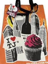 Bolso de Compras Reutilizable TRADER JOE'S "I ❤️ TJ's"/Tote 6 Gal Nuevo
