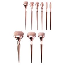 Juego de 9 brochas base maquillaje profesional rostro belleza herramientas