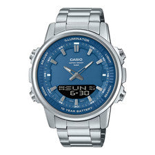 CASIO AMW-880D-2A1VDF OROLOGIO UOMO ACCIAIO DIGITALE BLU SPORT 46x51m SOTTOCOSTO