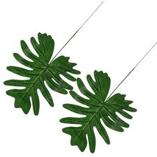 2 Piezas Accesorios Decorativos para el Hogar Hojas Artesanales Plantas Artificiales para Casa