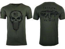 Camiseta estilo Howitzer para hombre TACTICAL PATRIOT verde gruñido militar S M L XL 2XL
