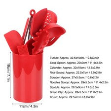 Juego de 9 utensilios de cocina antiadherentes para cocina doméstica Espátula giratoria Cocina NUEVO