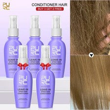 PURC Suavizante Acondicionador de Cabello Spray Aceite de Coco Frizz Tratamiento Capilar