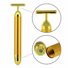 Barra 24k Pulso Dorado Facial Anti Envejecimiento Levantamiento Cuidado de la Piel Masajeador Facial Belleza EE. UU.