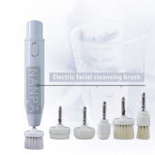 Cepillo electrónico de limpieza profunda facial 5 en 1 para el cuidado de la piel exfoliantes herramienta exfoliante