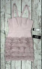 Vestido de cóctel BCBG Maxazria "Rebecka" para mujer lavanda sin mangas talla 6 - Nuevo con etiquetas