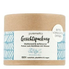 puremetics cuidado facial paquete facial tono mineral azul 60 g