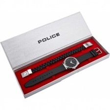 Police 90-PL-HORIZON Reloj Hombre JUEGO DE CAJA con CORREA EXTRA NUEVO RARO