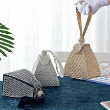 Elegante Cartera Clutch, Bolso de Mano, con Asa, Bolso de Mujer para