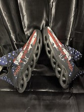Zapatos para correr MAGA Trump estrellas y rayas para hombre talla 7,5 NUEVOS + más artículo extra