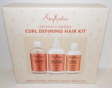 NUEVO EN CAJA KARITÉ HIDRATANTE COCO E HIBISCO KIT DE CABELLO DEFINIDOR DE RIZOS DE 3 PIEZAS