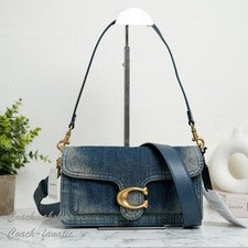 Bolso de Hombro COACH CCX32 Tabby 26 en Denim Algodón Regenerativo Nuevo con Etiquetas