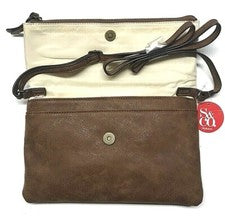 Bolso de mano bandolera plegable y solapa de gamuza sintética para mujer STYLE & CO, ¡Nuevo!