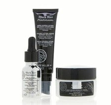 Perlier Arroz Negro Platino Global Age Defying Juego de 3 Piezas Tratamiento Ojos y Facial