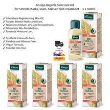 Aceite orgánico para el cuidado de la piel Kneipp contra estrías, cicatrices y piel madura 5x100 ml