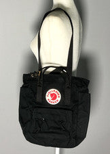 Bolso de Mano Fjallraven Kanken Totepack Mini Negro Nuevo con Etiquetas