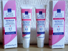 AVON 2x CREMA DEPILATORIA FACIAL PARA PIELES SENSIBLES 15 ml cada una ~ *NUEVA*