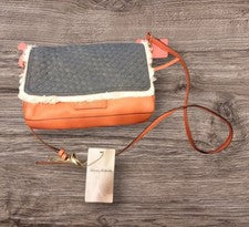 BOLSO TOMMY BAHAMA naranja y denim para mujer estilo: TBLS25 nuevo