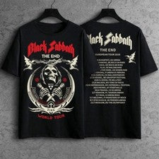 Camiseta Remake Black Sabbath Rock Band The End Demon Talla Completa S-5XL FH572