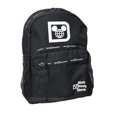 Mochila grande 17" negra con logotipo de Walt Disney World de los parques de Disney