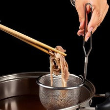 Colador Hot Pot Colgante Acero Inoxidable 304 Grados 23 x 12,5 cm con Gancho para Mango