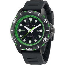 Orologio Uomo NAUTICA NSR NAPNRS402 Silicone Nero Sub 100mt