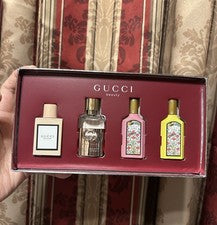 Gucci Juego de Mini Cofre para Mujer Juego de Regalo Splash 5 ml/0.16 oz/ea. Botellas de líquido🎁