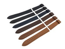 Correa/correa de cuero negro/marrón/azul para reloj Armani Exchange hebilla 18 20 22 mm
