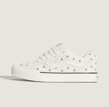 Vans Knu Skool Zapatillas Unisex Blancas Con Flores Sown Para Todas Las Tallas