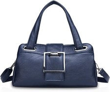 NICOLE & DORIS Mujer Bolsos de Mano para Damas Moda Bolso de Mano Azul Oscuro
