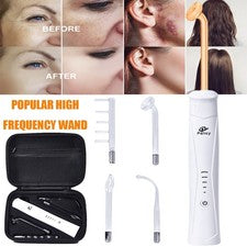 Máquina facial de alta frecuencia 4 en 1 - Dispositivo varita de piel facial naranja de alta frecuencia