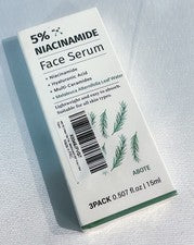 PACK de 3 sueros faciales para el cuidado de la piel 5 % niacinamida 4 % extractos de árbol de té cuidado de la piel