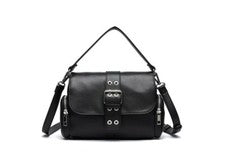 LIKE DREAMS Nomad Utilidad Hebilla Bolsillos Laterales Mujer Hombro Bandolera -NEGRO~