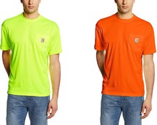 Camiseta de manga corta Carhartt para hombre de alta visibilidad color fuerza mejorado