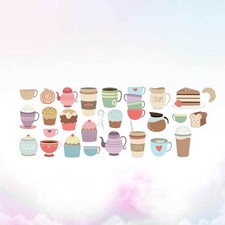 Decoraciones de cocina para paredes hogar pegatinas pastel taza papel adhesivo