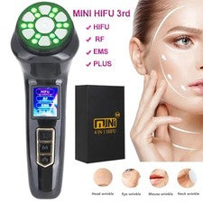 Mini máquina de belleza facial 4 en 1 para el cuidado de la piel tratamiento de eliminación de arrugas