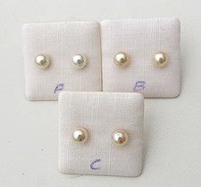Pendientes Akoya Japoneses Plata de Ley Rodio 7 mm TOP Ware 5666