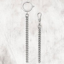 Regent Rundpanzer-Kette 5mm para Relojes de Bolsillo P-47 Plata URP047