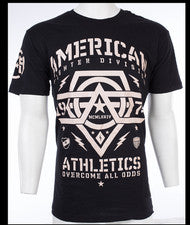Camiseta AMERICAN FIGHTER Negra WESTEND Gráfica Atlética Nueva Con Etiquetas