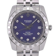 TUDOR 21010 - Reloj automático para hombre esfera azul marino - índices de diamantes