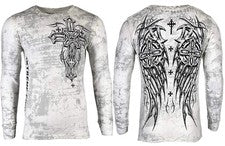 Camiseta térmica Xtreme Couture by AFFLICTION para hombre LADO OSCURO motociclista MMA